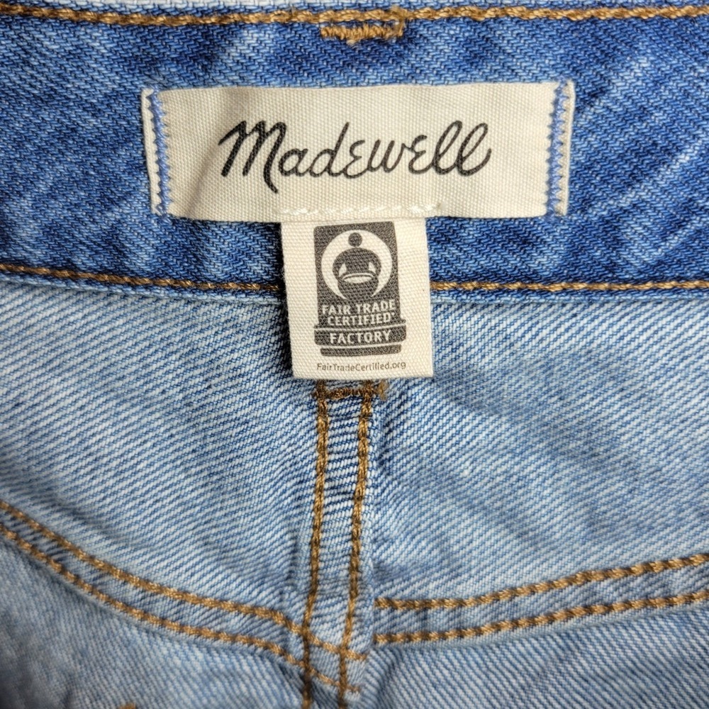 Madewell Baggy Jean Short Size 24 Relaxed High Rise Shorts Coastal Beach Summer - Picture 3 of 8